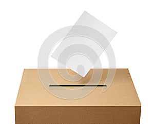 ballot box casting vote election