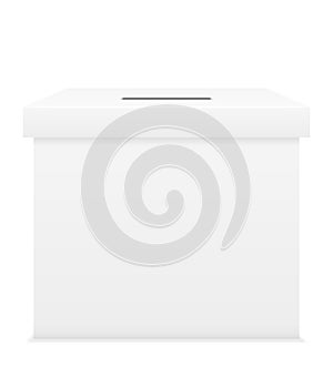 Ballot box for election voting vector illustration