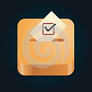 Ballot box. Vector illustration decorative design