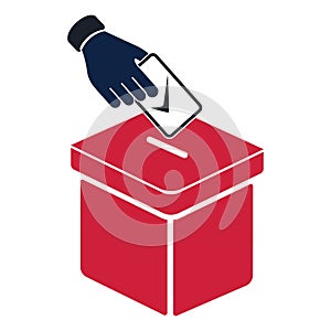 ballot box. Vector illustration decorative design