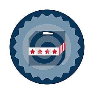 ballot box. Vector illustration decorative design