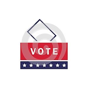 ballot box. Vector illustration decorative design