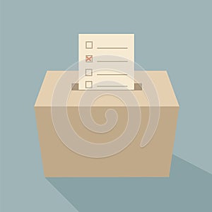 Ballot box vote