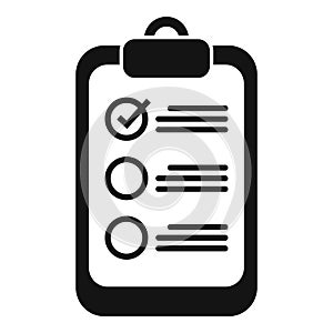 Ballot choice to do list icon simple vector. Democratic state