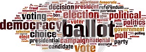 Ballot word cloud