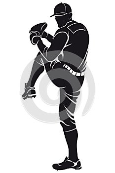 Ballplayer, silhouette