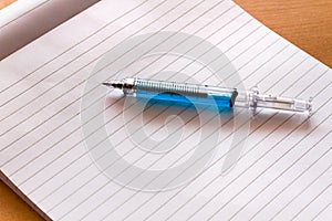 Ballpoint like hypodermic needle