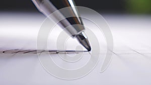 Ballpoint pen close up