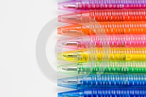 Ballpoint pen in eight colors