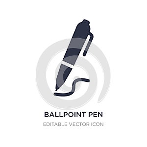 ballpoint pen icon on white background. Simple element illustration from Education concept