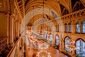 Ballroom in the Vienna City Hall, Austria