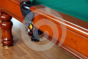 Balls in Billiards table pocket