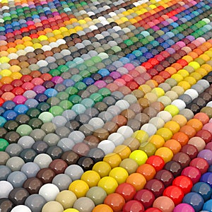 Balls-colors under catalogue RAL photo