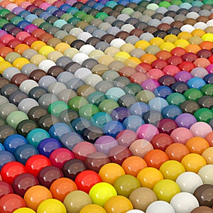 Balls-colors under catalogue RAL photo