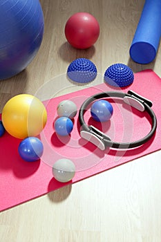 Balls pilates toning stability ring roller photo