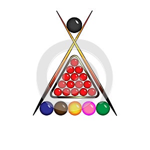 Balls for snooker logo