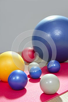 Balls stability and toning pilates sport photo