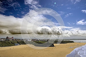 Ballybunion town view and beach