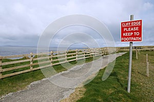 Ballybunion warning sign