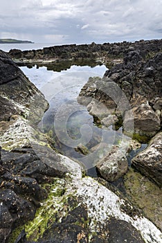 Ballycastle, Antrim Coast landscape in North Ireland