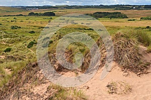 Balmedie country park, a well-preserved natural coastal area near Aberdeen (Scotland)