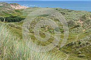 Balmedie country park, a well-preserved natural coastal area near Aberdeen (Scotland)