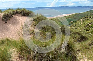 Balmedie country park, a well-preserved natural coastal area near Aberdeen (Scotland)