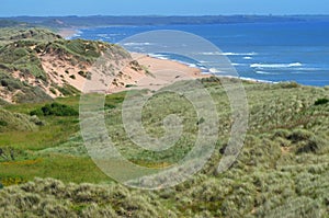 Balmedie country park, a well-preserved natural coastal area near Aberdeen (Scotland)