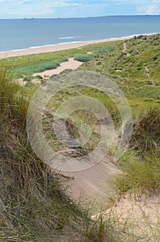 Balmedie country park, a well-preserved natural coastal area near Aberdeen (Scotland)