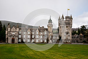 Balmoral Castle view with a tower, Aberdeenshire