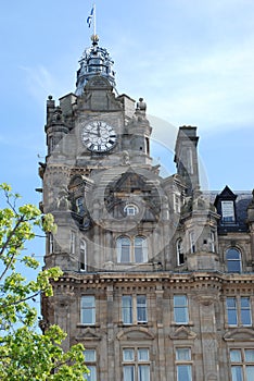 Balmoral clock tower in Edinburgh