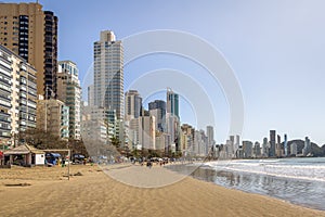 Balneario Camboriu beach and skyline - Balneario Camboriu, Santa Catarina, Brazil