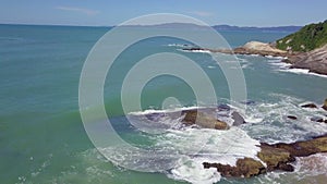 Balneario Camboriu, Santa Catarina, Brazil. Estaleirinho Beach. Beach in the southern region of Brazil.