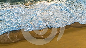 Balneario Camboriu in Santa Catarina. Taquaras Beach and Laranjeiras Beach in Balneario Camboriu. Aerial view in landscape