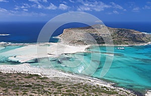Balos bay at Crete island, Greece photo