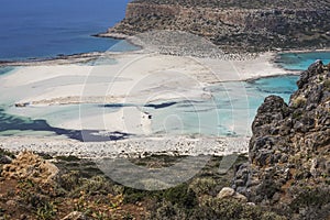 Balos bay at Crete island in Greece. Area of Gramvousa.