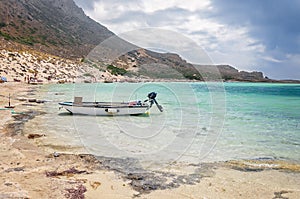 Balos Beach with beautiful lagoon - Crete in Greece