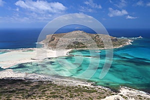 Balos beach at Crete island in Greece