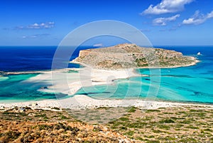 Balos beach at Crete island in Greece