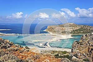 Balos beach at Gramvousa, Crete photo