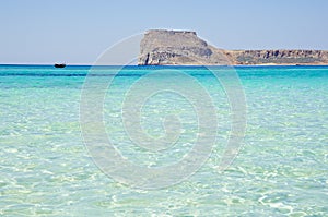 Balos lagoon of Crete, Greece