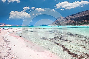 Balos lagoon on Crete island, Greece.