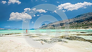 Balos lagoon on Crete island, Greece.