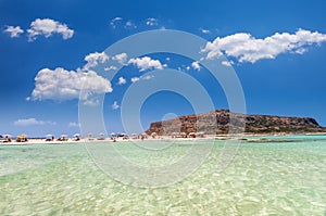 Balos lagoon on Crete island, Greece.
