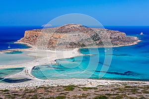 Balos lagoone on Crete. Greece.