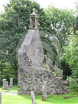 Balquider Church Ruin with Rob Roys Grave