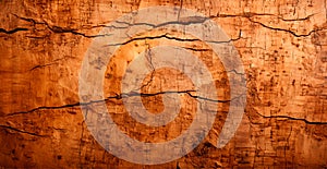 Balsa wood texture, panoramic old background - AI generated image