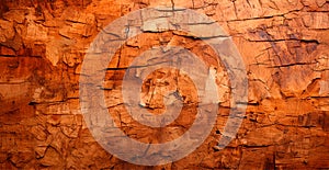 Balsa wood texture, panoramic old background - AI generated image