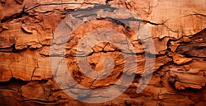 Balsa wood texture, panoramic old background - AI generated image