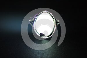 Baltic beewax & amber Ring